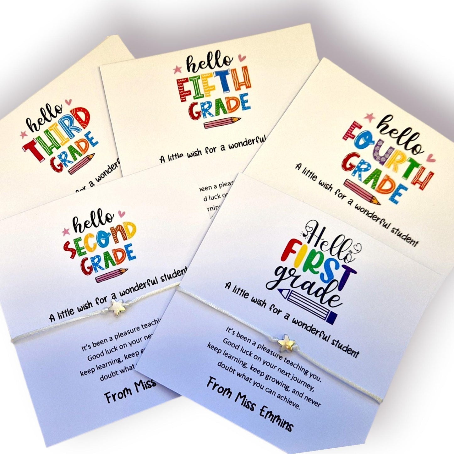 1st Grade, 2nd Grade, 3rd Grade, 4th Grade, 5th Grade Bulk  Wonderful Student Bracelet | Student Gift | Good Luck Gift | Class of 2026