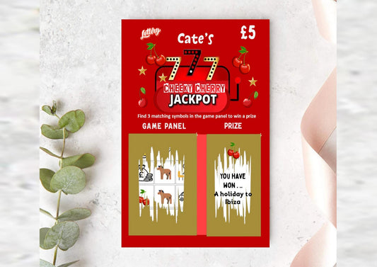 Scratch to Reveal Holiday Ticket, Personalised: Surprise Holiday, Present, Gift, Christmas, Birthday