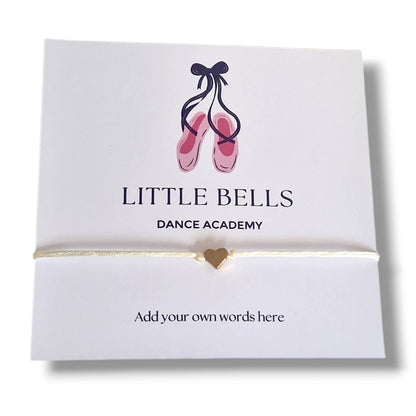 Dance Class, Ballet Academy, Competition, Troupe, Wish Bracelet: Congratulations, end of year, Team / Group gift, Personalised, Customised