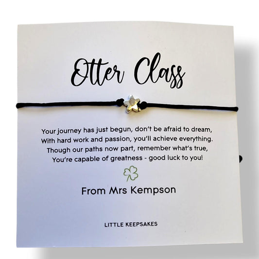 Wish from Teacher to Student Bracelet,  Student Gift, Exam Good Luck Gift, Graduation,Wish Bracelet Class of 2026 - Bulk