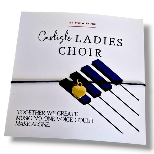 Choir Wish Bracelet Gift, Singing Group Thank You Present, Music Teacher Keepsake, End of Year Choir Team Favour Gift