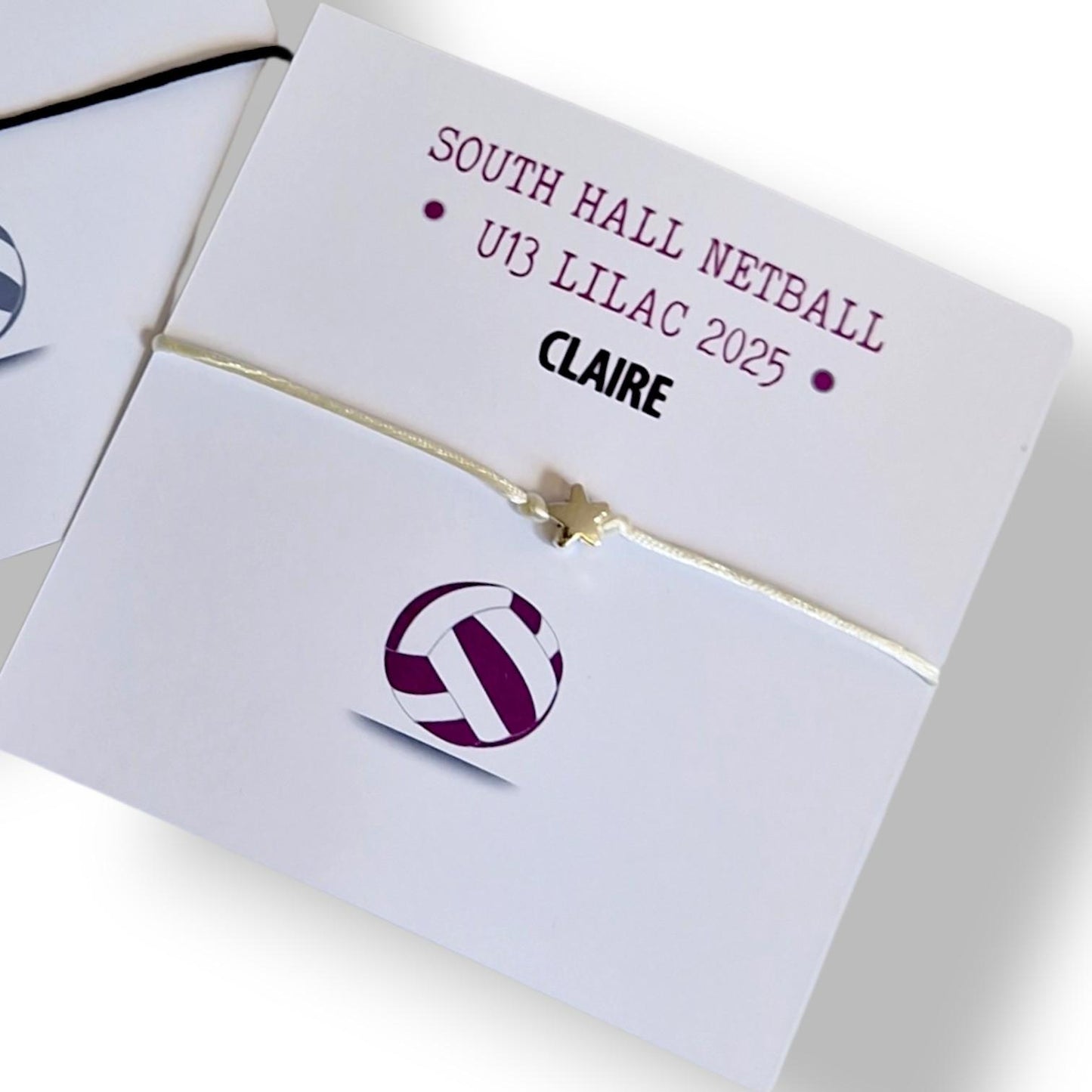 Netball Team Wish Bracelet: Custom Sports Gift, Team Bonding , Good luck, Congratulations