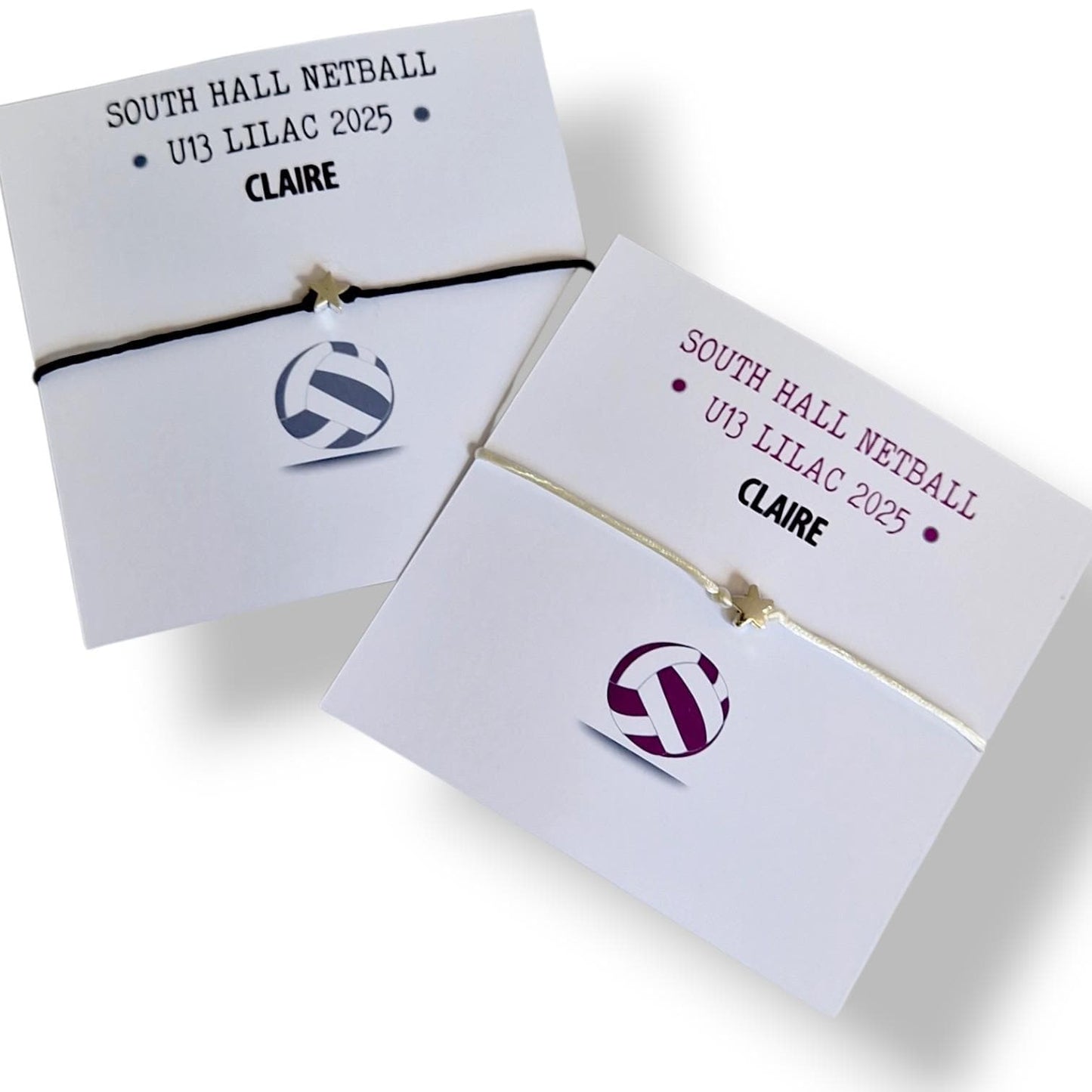 Netball Team Wish Bracelet: Custom Sports Gift, Team Bonding , Good luck, Congratulations