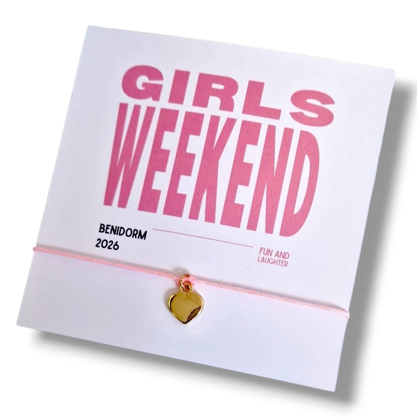 Girls Weekend Wish Bracelet Gift, Girls Trip Keepsake, Best Friends Holiday Bracelet, Hen Weekend Favour, Bestie , Birthday