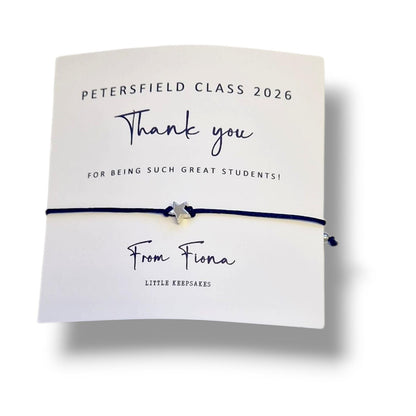 Student thank you good luck, Bracelet, Goodbye, Student Gift | Exam Good Luck Gift | Inspirational Wish Bracelet Class of 2026 - Bulk
