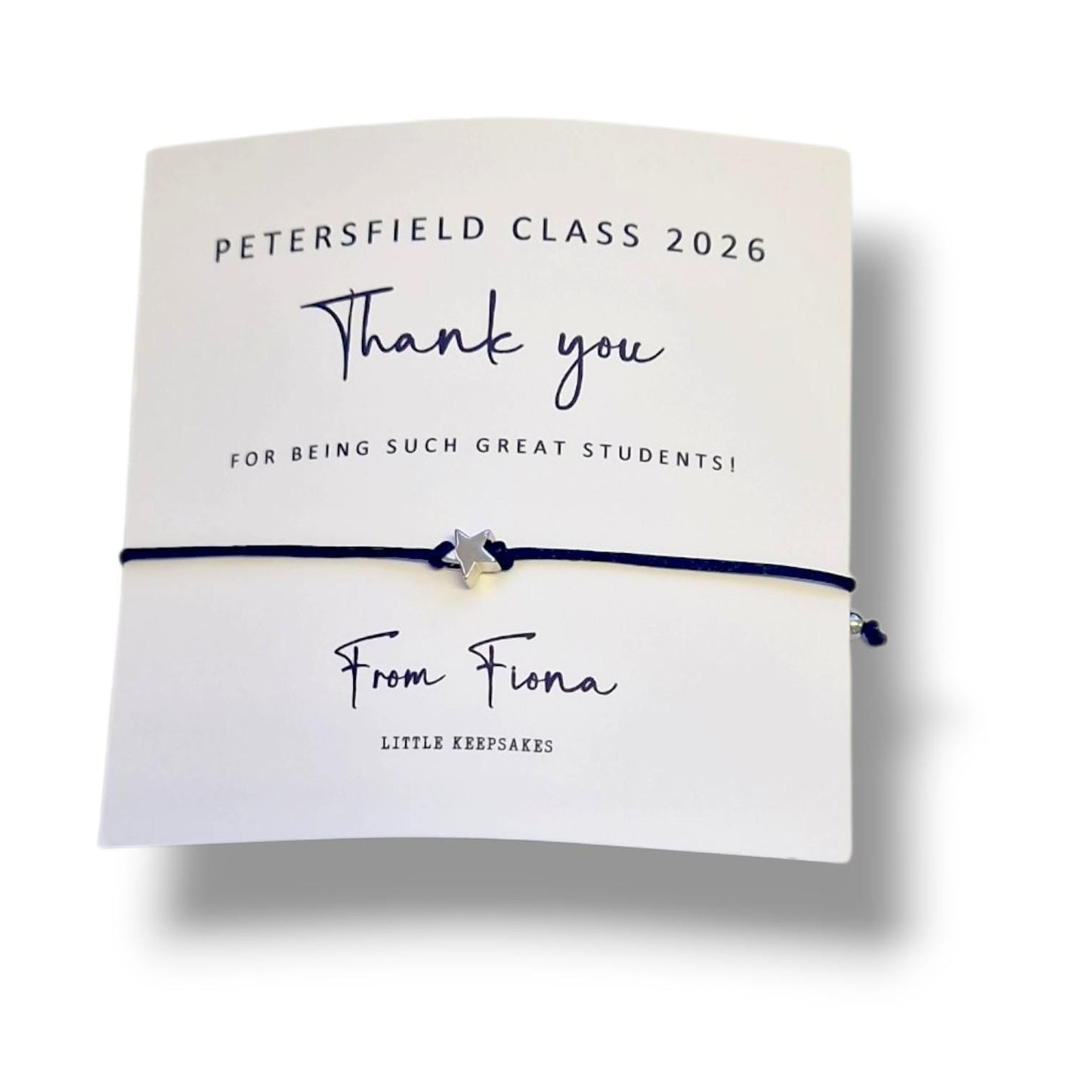 Student thank you good luck, Bracelet, Goodbye, Student Gift | Exam Good Luck Gift | Inspirational Wish Bracelet Class of 2026 - Bulk