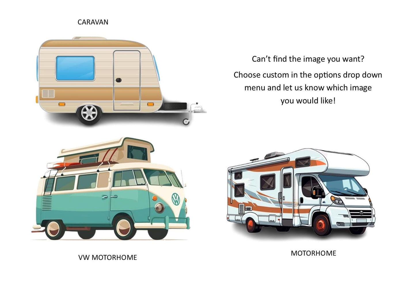 Personalised Caravan Holiday Scratch Card, Motorhome Surprise Reveal Gift