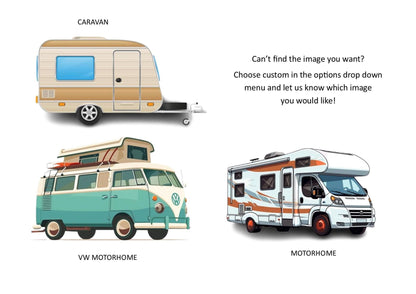 Personalised Caravan Holiday Scratch Card, Motorhome Surprise Reveal Gift