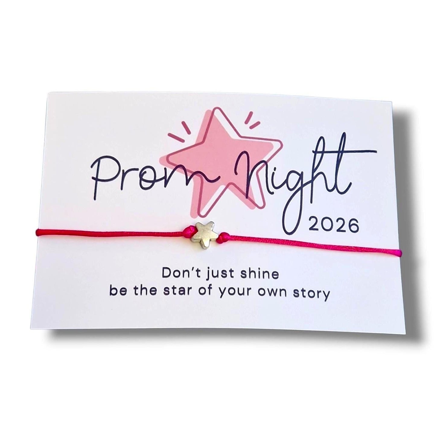 Prom Night Wish Bracelet | Prom Gift | Prom Night Gift | Prom Gifting | End of School Gift | Don't just shine, be the star of your own story