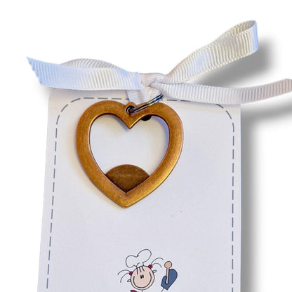 Dinner Lady Thank You Gift, Heart Keyring, School Staff Appreciation Gift, End of School Year Present, Personalised