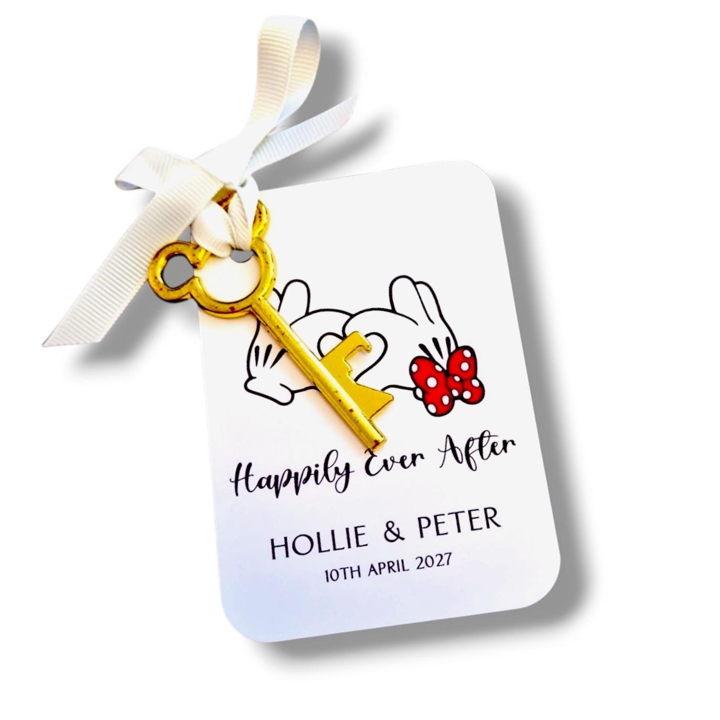 Disney Lovers, Magical Disney Key Bottle Opener, Wedding, Engagement, Anniversary Keepsake & Guest Favour Happily ever After