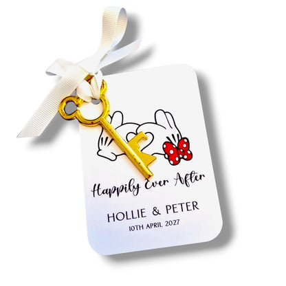 Disney Lovers, Magical Disney Key Bottle Opener, Wedding, Engagement, Anniversary Keepsake & Guest Favour Happily ever After