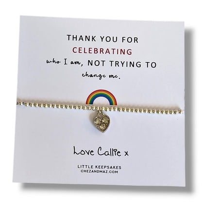Autism Teacher Bracelet, Non Verbal Autistic Appreciation Thank You Gift Bracelet: Silver Plated Thank You Gift