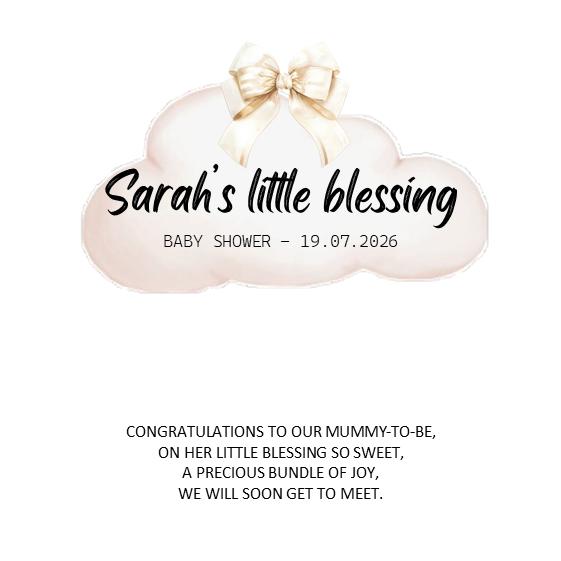 A Little Blessing Wish Bracelet | Baby Shower Gift | New Baby Keepsake | Mum To Be Bracelet | Baby Shower Favour | Pregnancy Gift