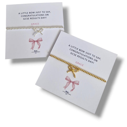 GCSE Congratulations Bracelet, Passed GCSE Gift, Exam Success Gift, Little Bow  Bracelet, Well Done Gift, Student Gift, Handmade UK