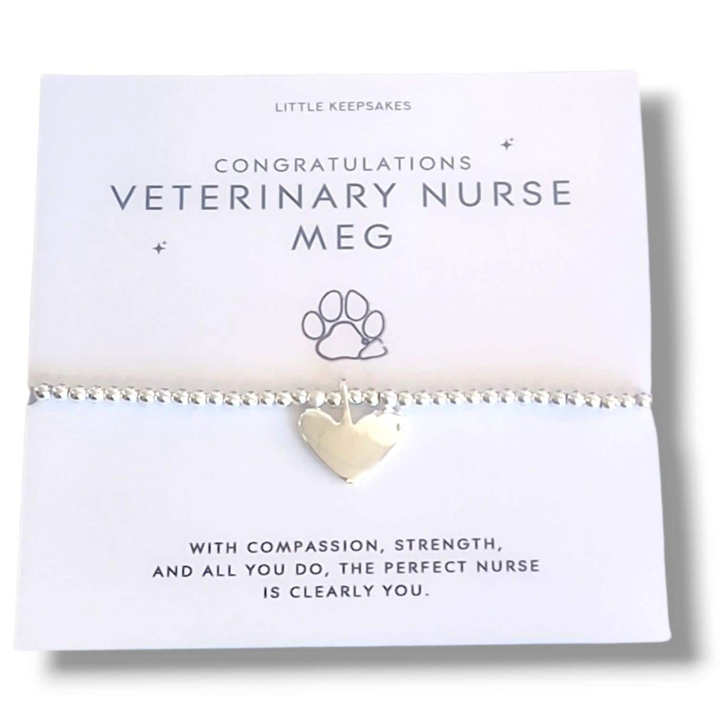 Veterinary Nurse Graduation Bracelet | Vet Nurse Gift | Veterinary Nursing Student | Registered Veterinary Nurse Keepsake | RVN Present