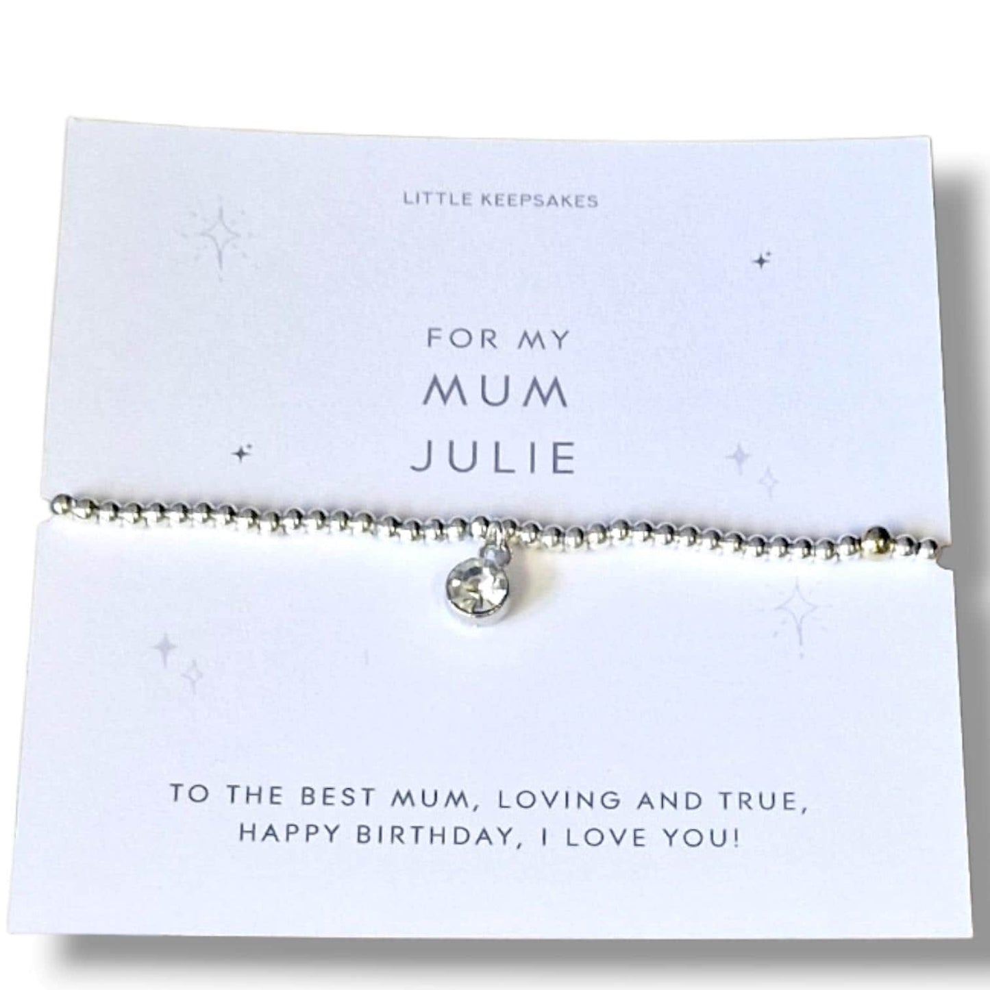 Silver Plated Mum Bracelet | Mum Gift | Birthday Gift for Mum | Mother's Day Bracelet | Adjustable Silver Plated Jewelry |