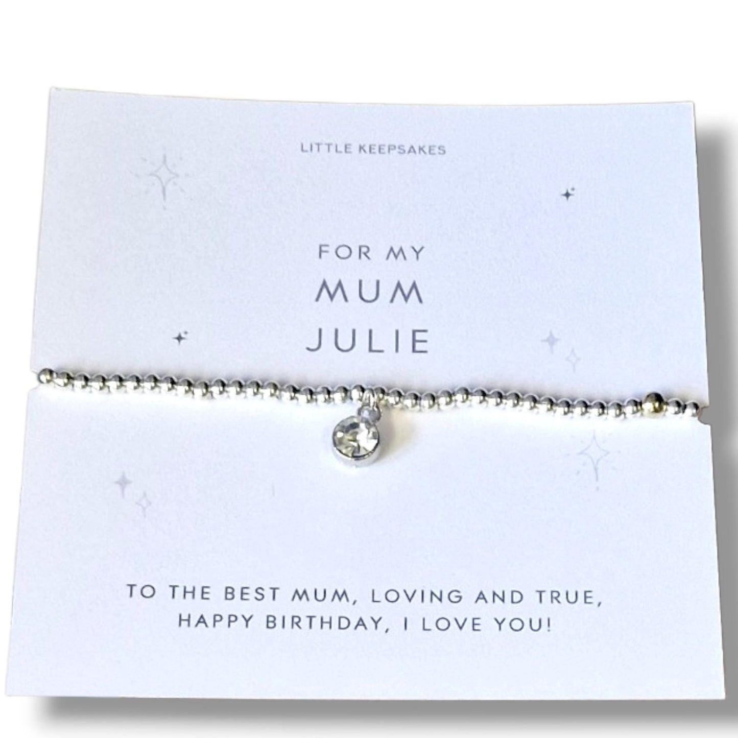 Silver Plated Mum Bracelet | Mum Gift | Birthday Gift for Mum | Mother's Day Bracelet | Adjustable Silver Plated Jewelry |
