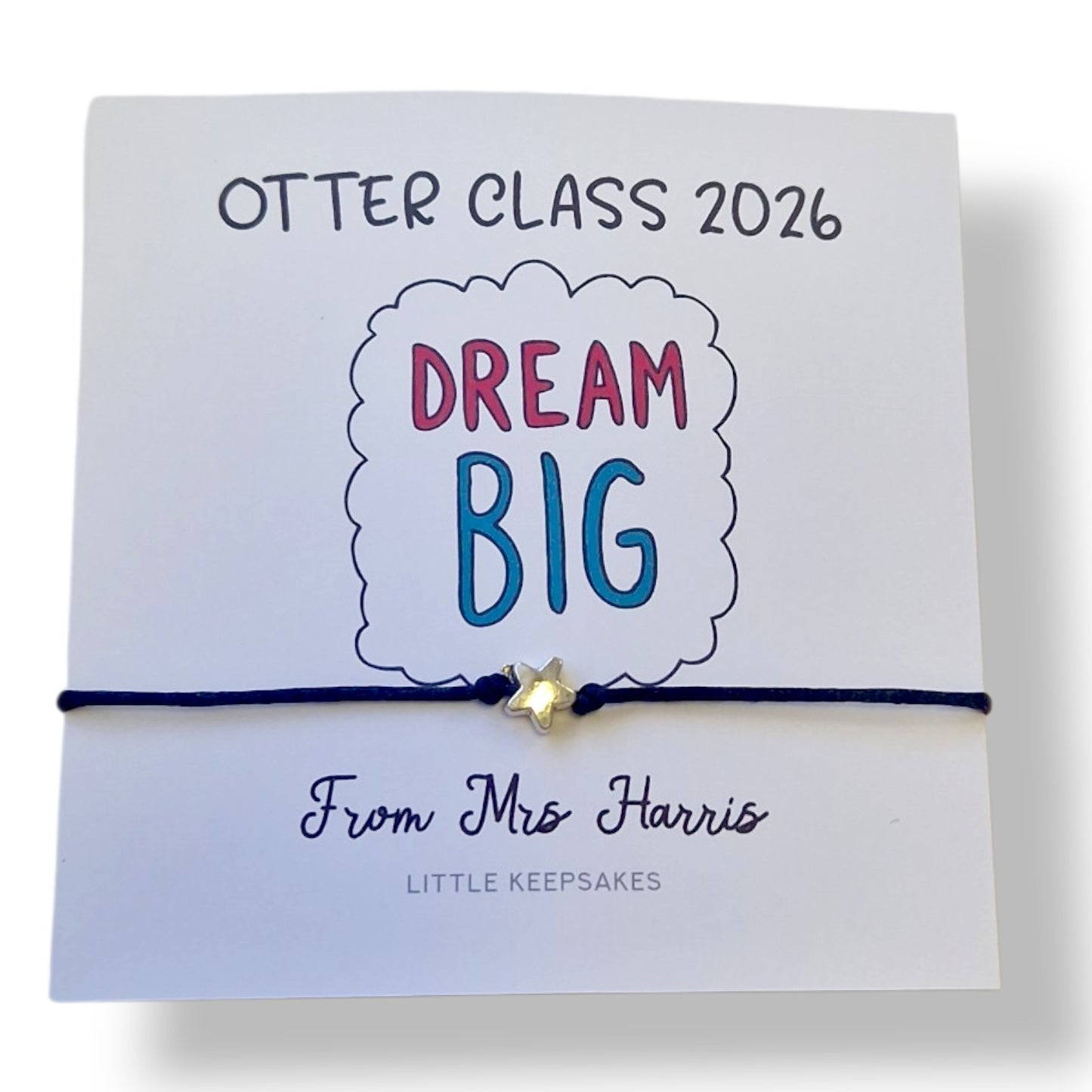 Student Wish Bracelet | Student Gift | Exam Good Luck Gift | Inspirational Wish Bracelet Class of 2026 - Bulk