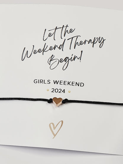 Girls Getaway Gift 2026; Girls Trip; Girls Weekend; Wish Bracelet; Girls Road Trip, Girls Weekend Gift - friendship bracelet - GG4